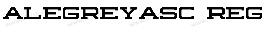 alegreyasc regular字体转换